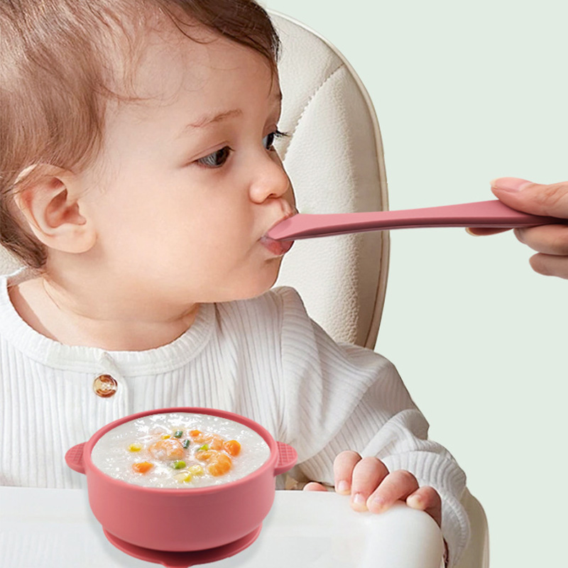 BPA Free Silicone Baby Feeding Bowl Food Grade Suction Cup Bowl Silicone Wholesale