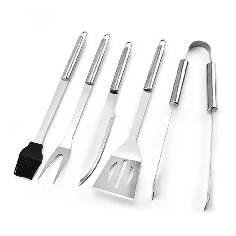 Tool Set Portable Oxford Bag Stainless Steel BBQ 5 Piece Set