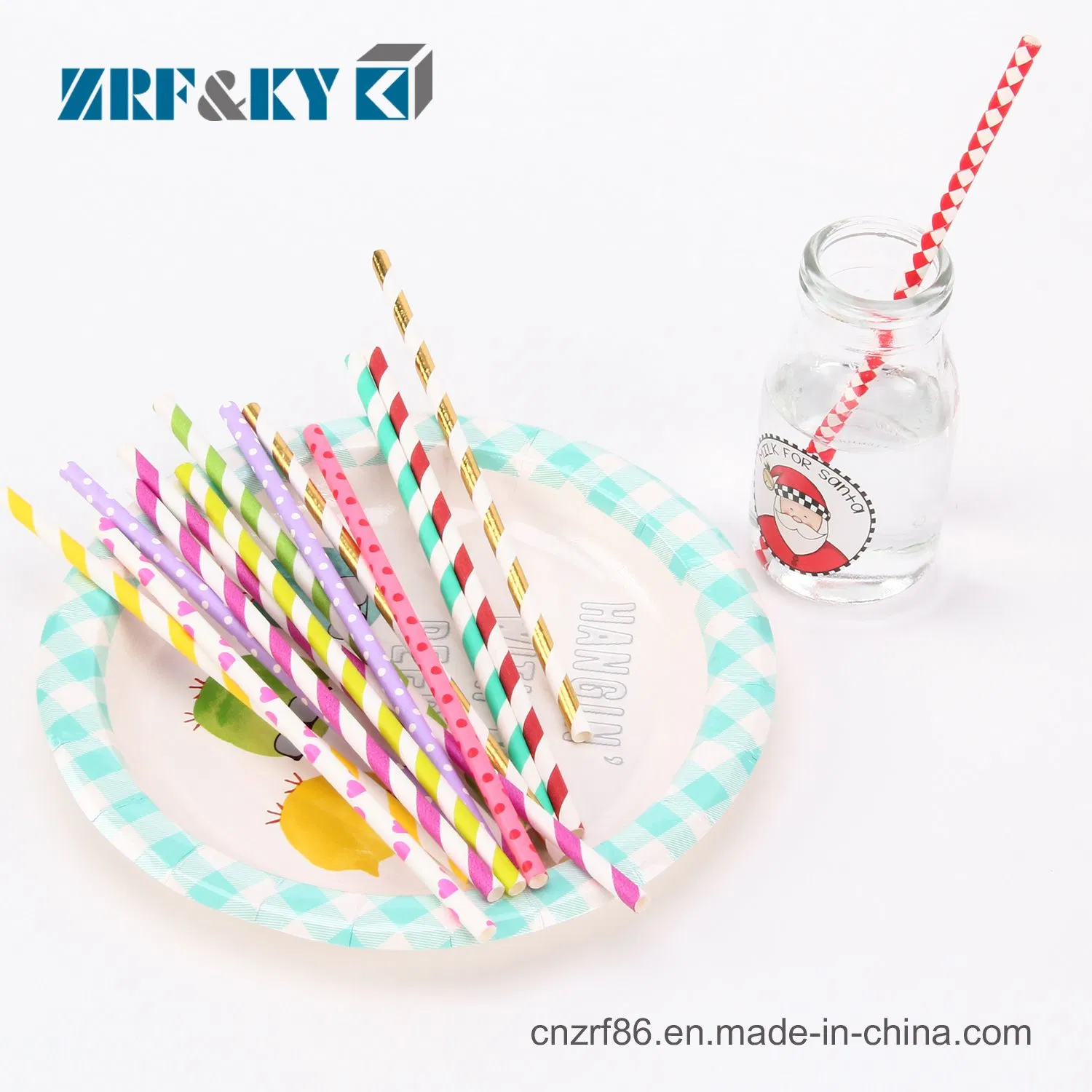 Wholesale/Retail/Bulk Free Samples Individually Wrapped Biodegradable Paper Straws for Party/Bar/Drinking