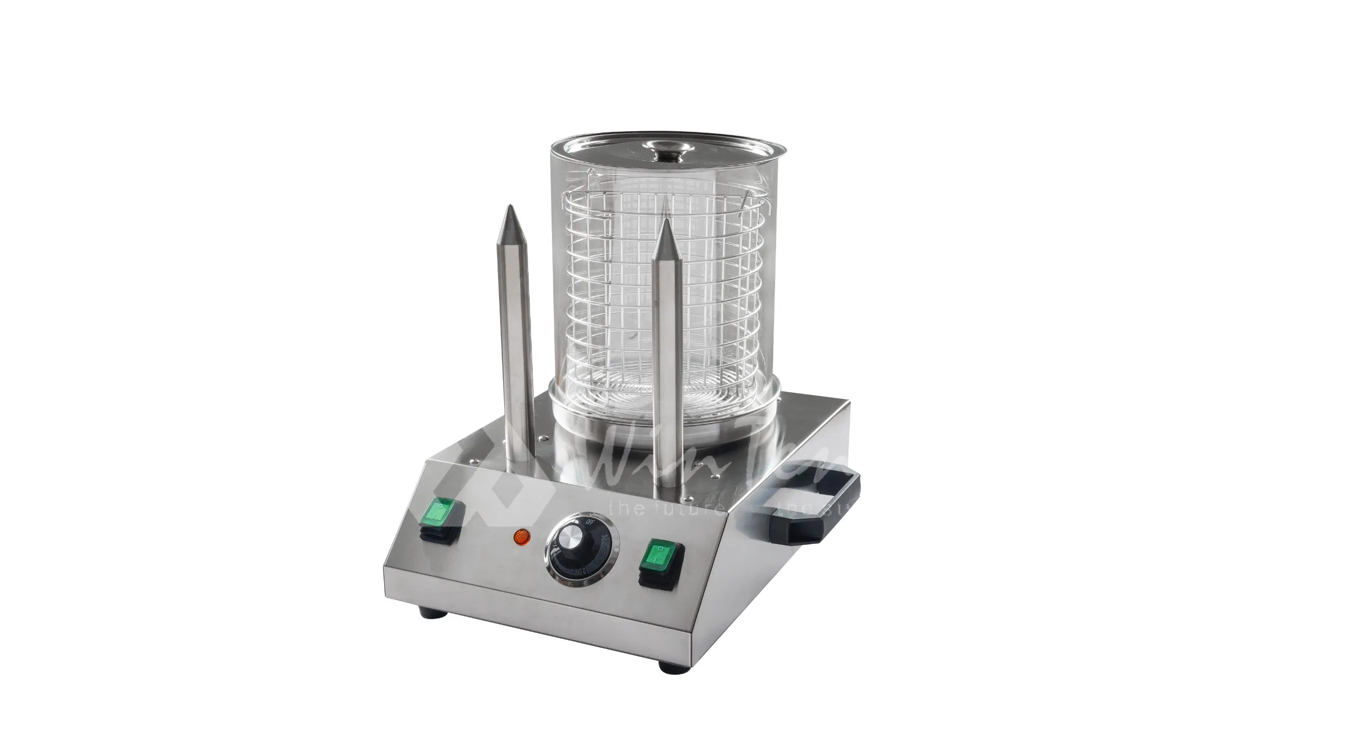 Kitchen Equipment Electric Stainless Steel Hot Dog Steamer Sausage Warmer Machine with Bread Heating Stick