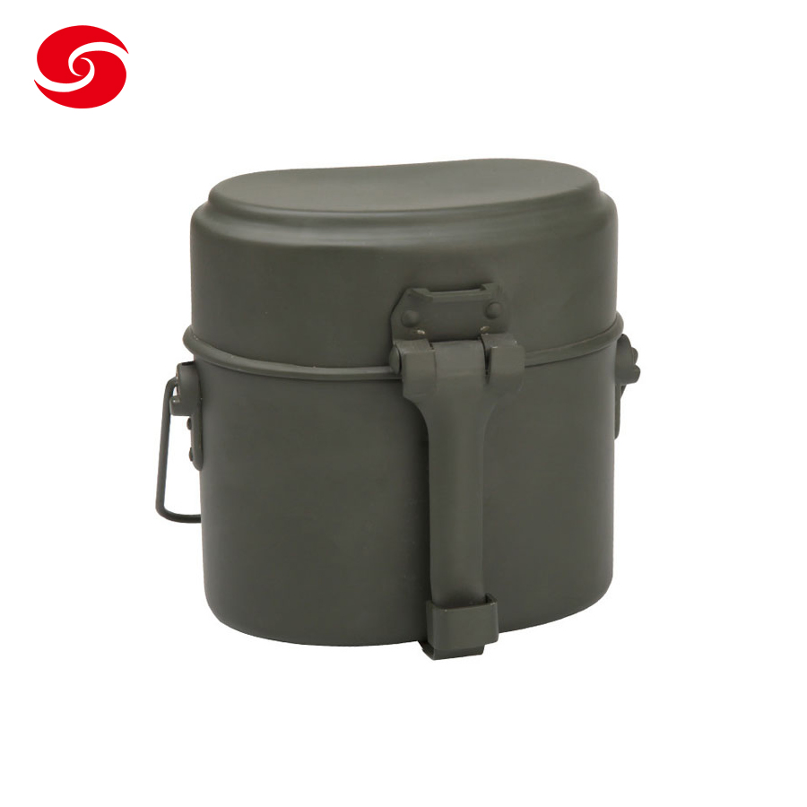 3-Piece Tactical Foldable Camping Tableware Sets with Lunch Boxes Combat Canteen