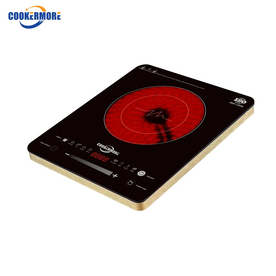 Kitchen Appliance Commercial 2000W Switch Crystal Glass Electric Ceramic Induction Infrared Cooker
