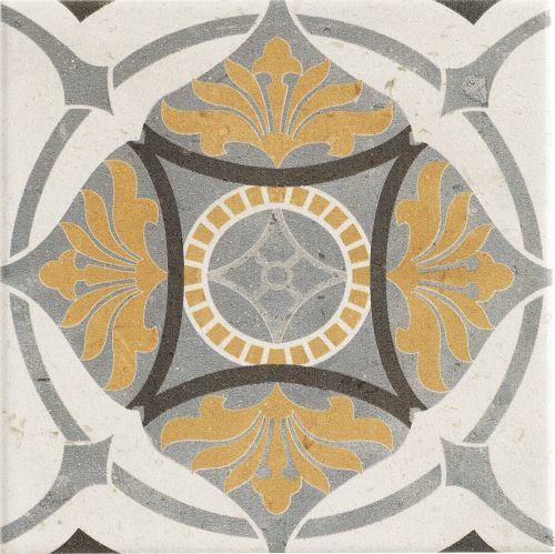 Black and White Indian Glazed Porcelain Tile20*20cm