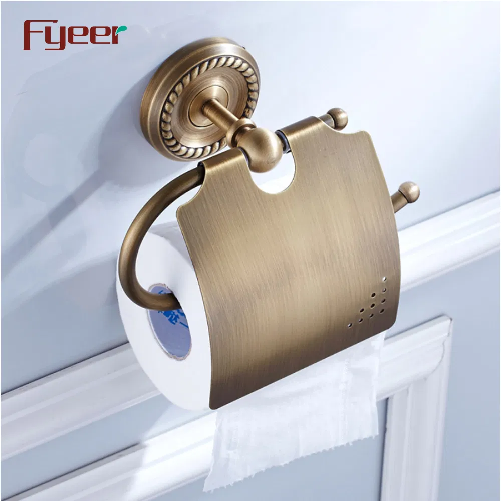 Держатель для туалетной бумаги Fyeer античная латунь