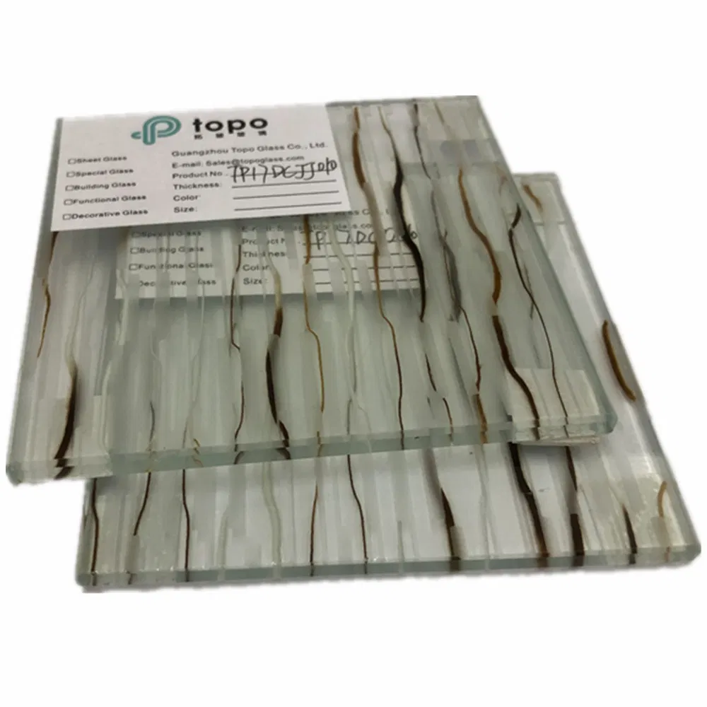 Guangzhou Laminated Glass Wire Mesh Glass with Best Price (PLW-TP)
