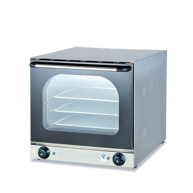 Bakery Equipment 4trays Electric Pizza Oven Baking Bread Machine Food Machinery Kitchen Equipment Perspective Convection Oven with Spray Function