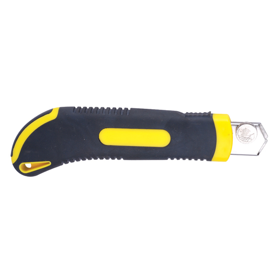 Automatic Blade Lock Comfortable Utility Knife with Steel Lock