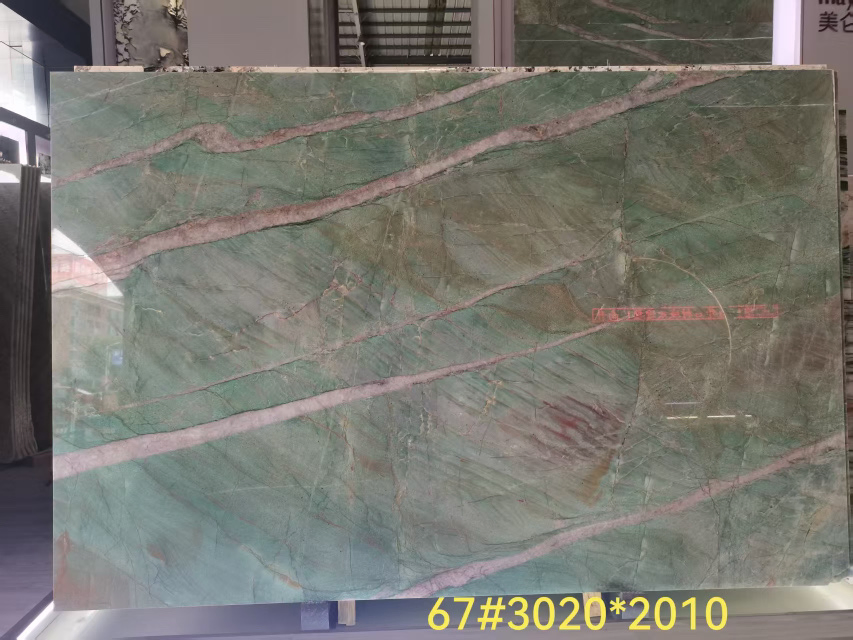 Nature Green Stone Quartzite Slabs for Countertops and Wall