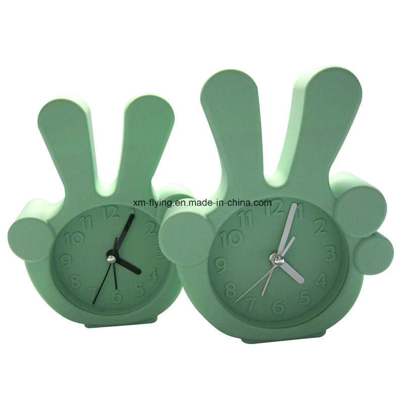 Creative Lovely Bag Shape Logo Printed Silicone Table Alarm Clock
