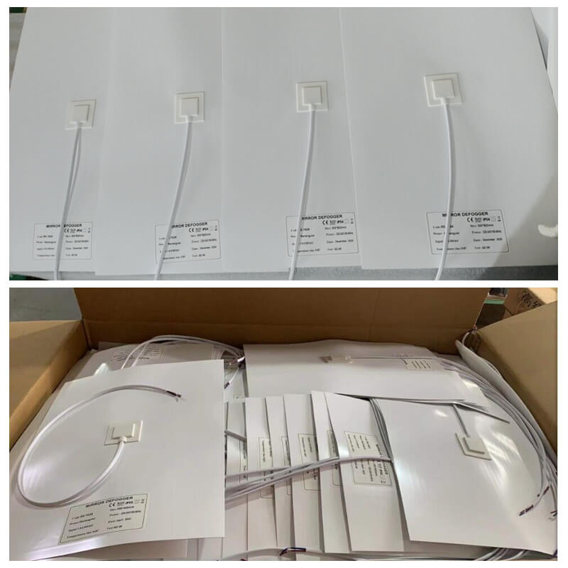 Luxury Bathroom/Bath/Washroom Waterproof Fashion LED Mirror Anti-Fog Film/Demister/Defogger/Heating Pad