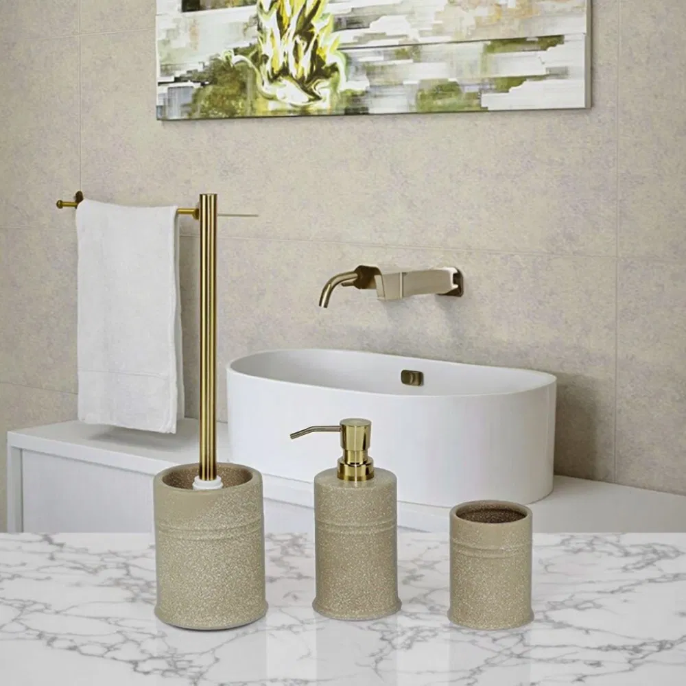 Blue Glaze Ceramic Bathroom Accessories Sets Soap Dispenser Holder for Bathroom Clean Items
