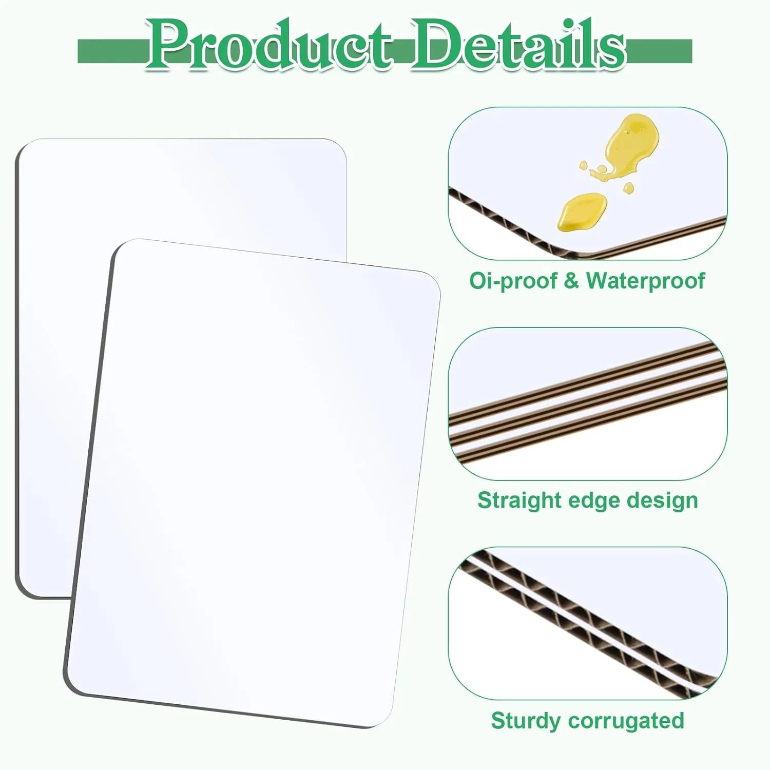 19X14 Inch Cake Boards Rectangle White, Quarter Sheet Cake Board