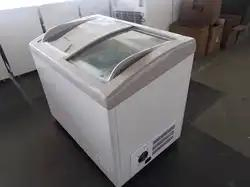 Juka Solar 85mm Thickness Curved Glass Door SD/Sc-168y Ice Cream Freezer