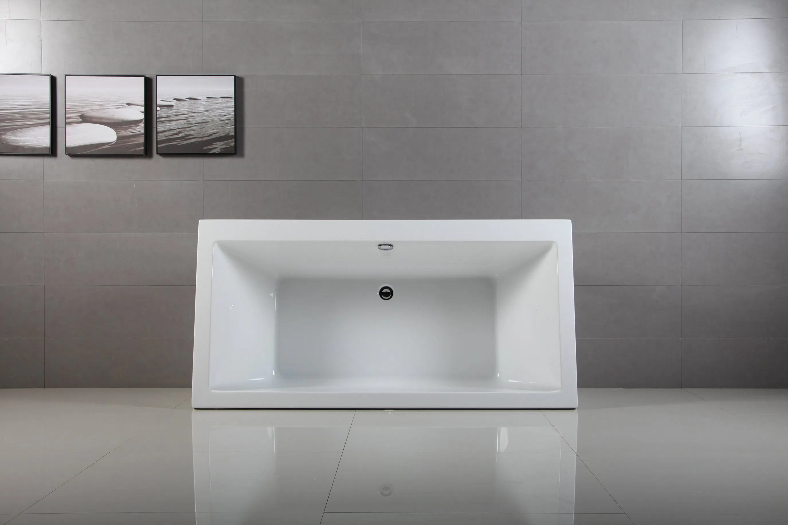 Угловая прямоугольная ванна Waltmal из акрила