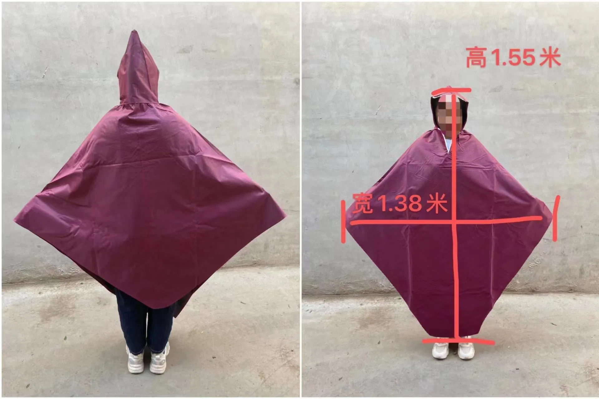 Manufacturers Sell Adult Poncho/Convenient, Durable/Waterproof Raincoats