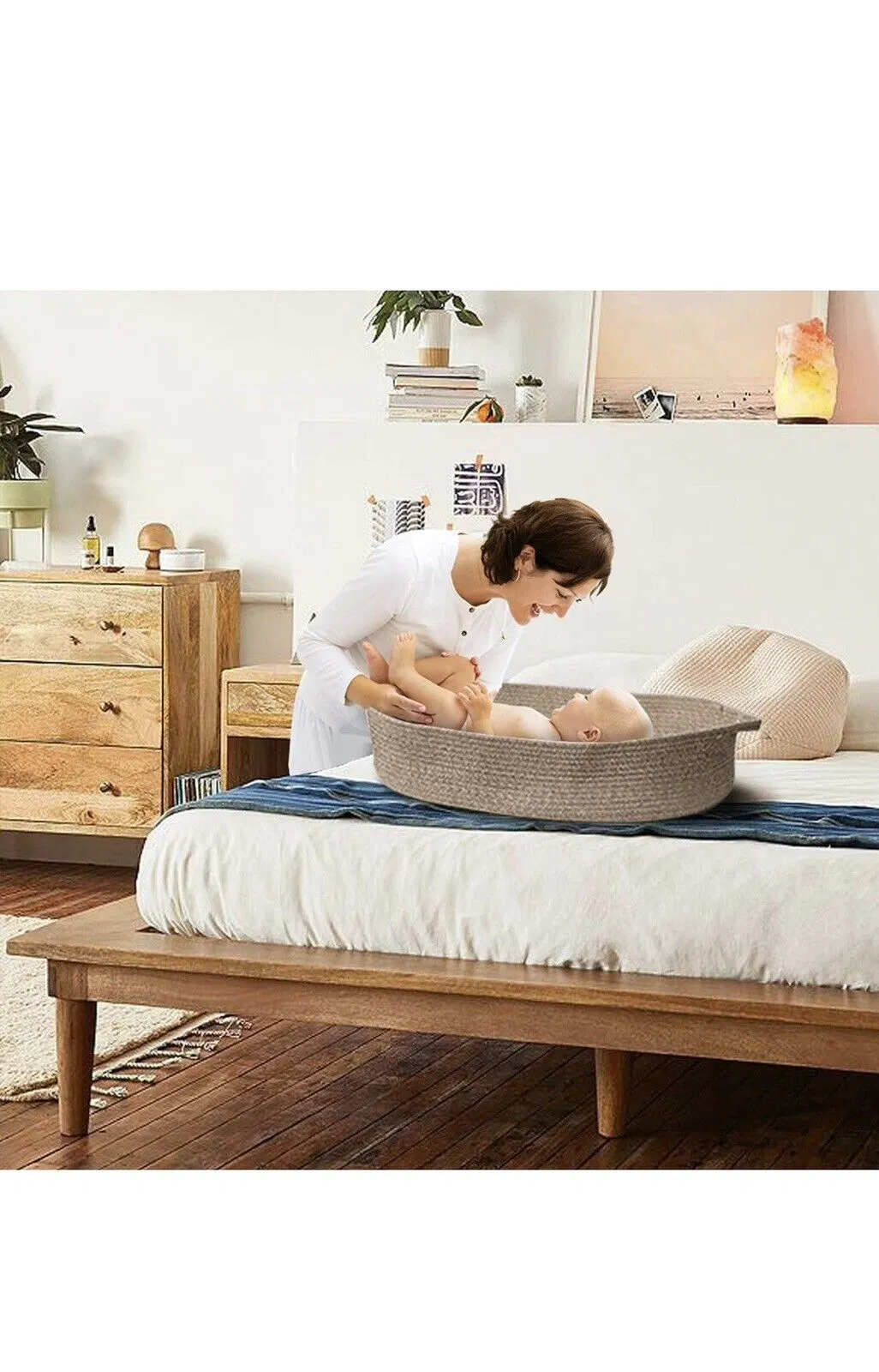 Hot Sale Moses Basket Topper Thick Foam Decor New Baby Changing Table