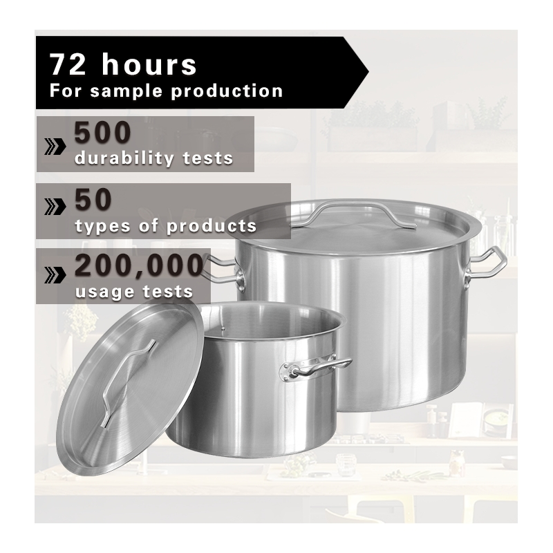 OEM Commercial Kitchen 03 Stainless Steel 60 Cm 200L Stock Pot