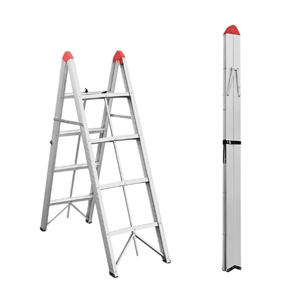 Household Aluminum Folding Step Ladder Easy to Store Anti-Slip Ladder