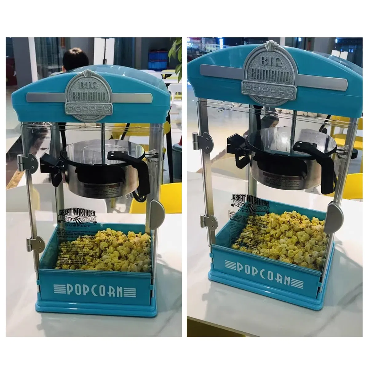 New Automatic Flat Top Popcorn Machine
