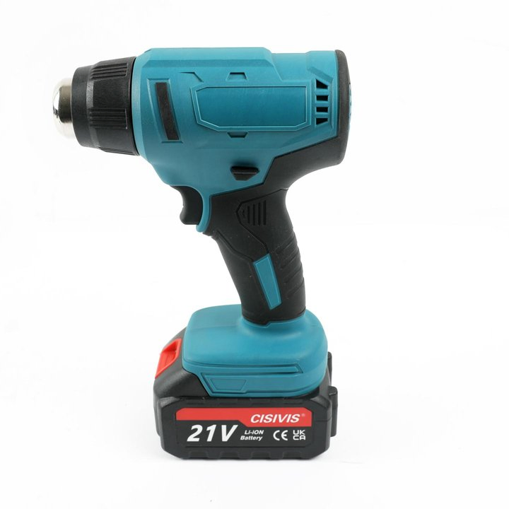 Cisivis Digital Display 21V Brushed Hot Air Gun Cordles Electric Heat Gun with 2 Battery 1.2 Charger