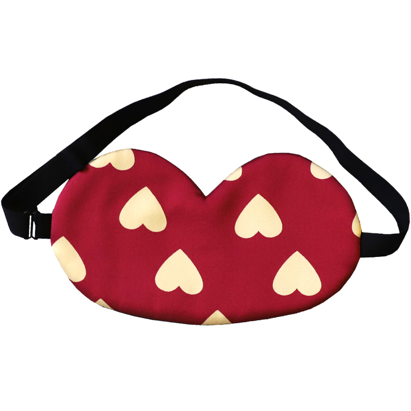 Mulberry Printed Silk Sleep Mask with Elastic Strap Headband Custom Label Eye Mask