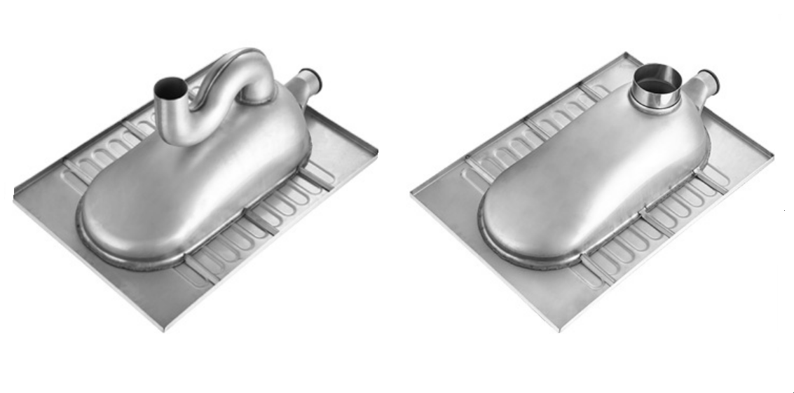 Stainless Steel Squatting Pan Customization Customized Forming Deep Drawn Deep Drawing