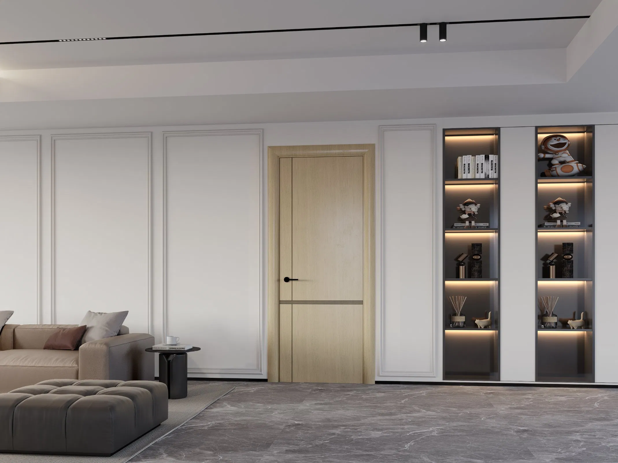 UPVC двери с антиотпечатковым покрытием