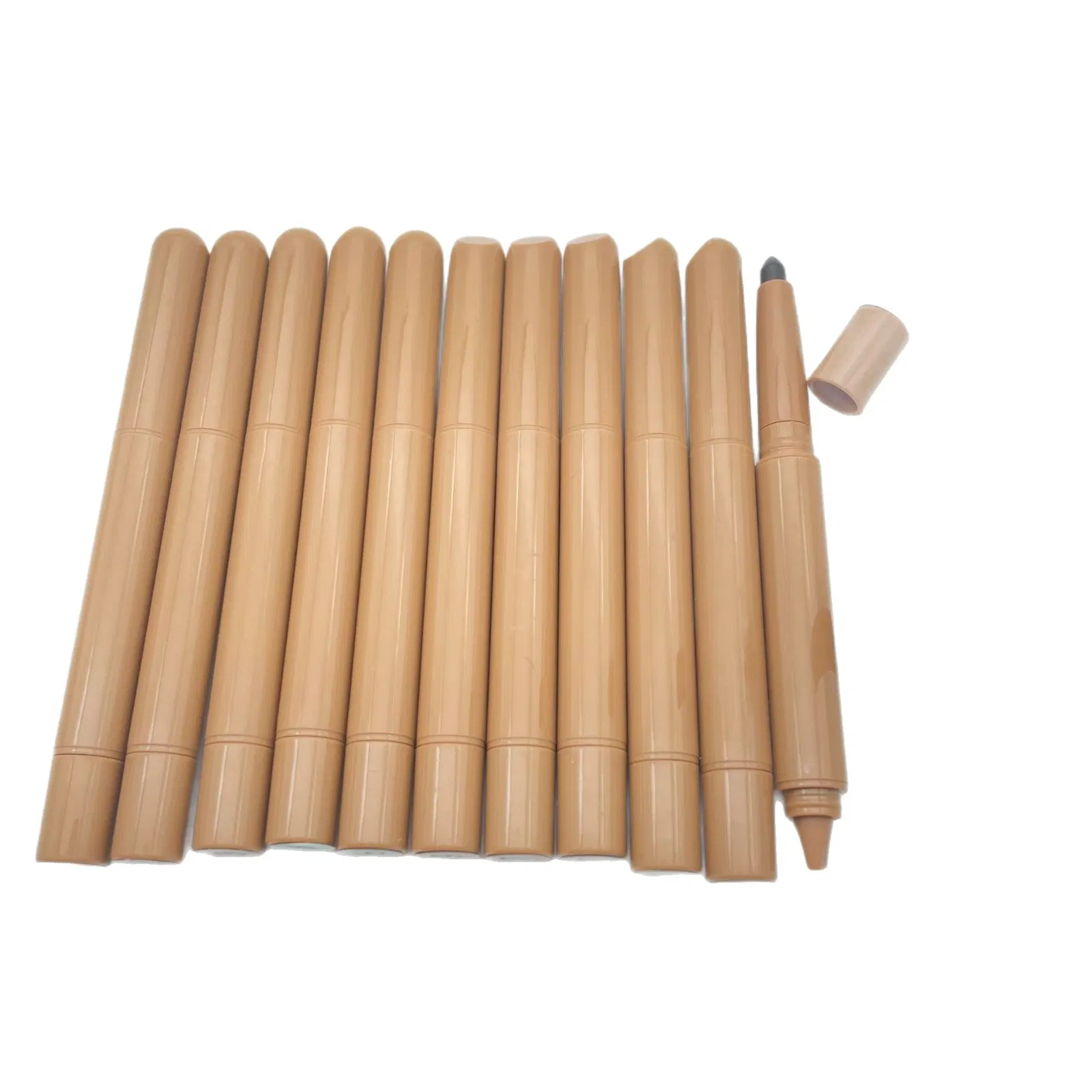 Natural Vegan Waterproof Retractable Double-Ended Silk Peptide Lip Liner Nude Lipstick Pen