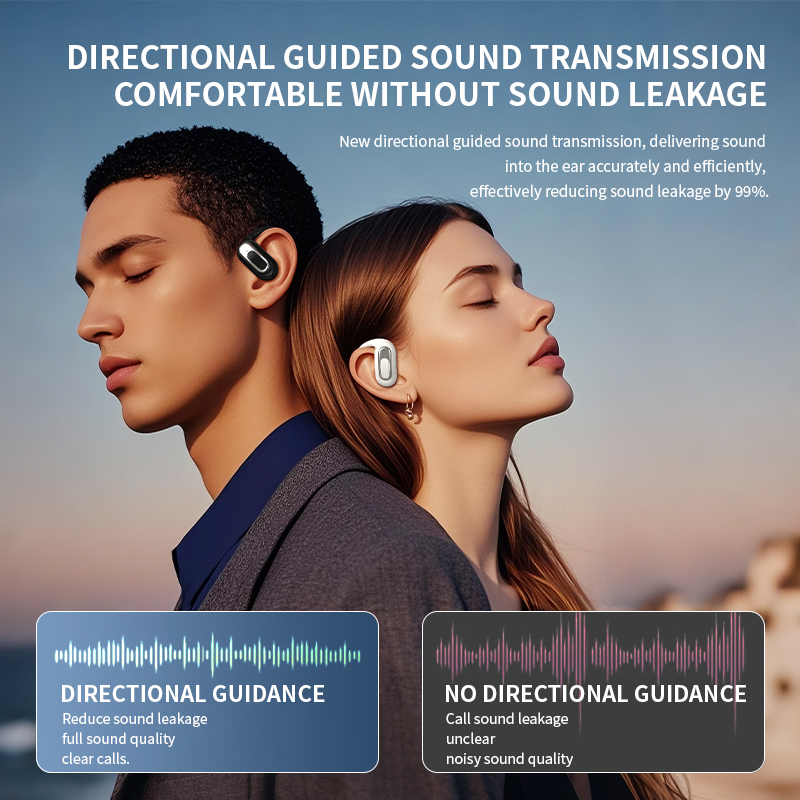 Pikez Ows Bluetooth Earbuds Open Ear Wireless Headphones HiFi Sound Bluetooth 6.0 Factory Wholesale Price Sports Gym Running