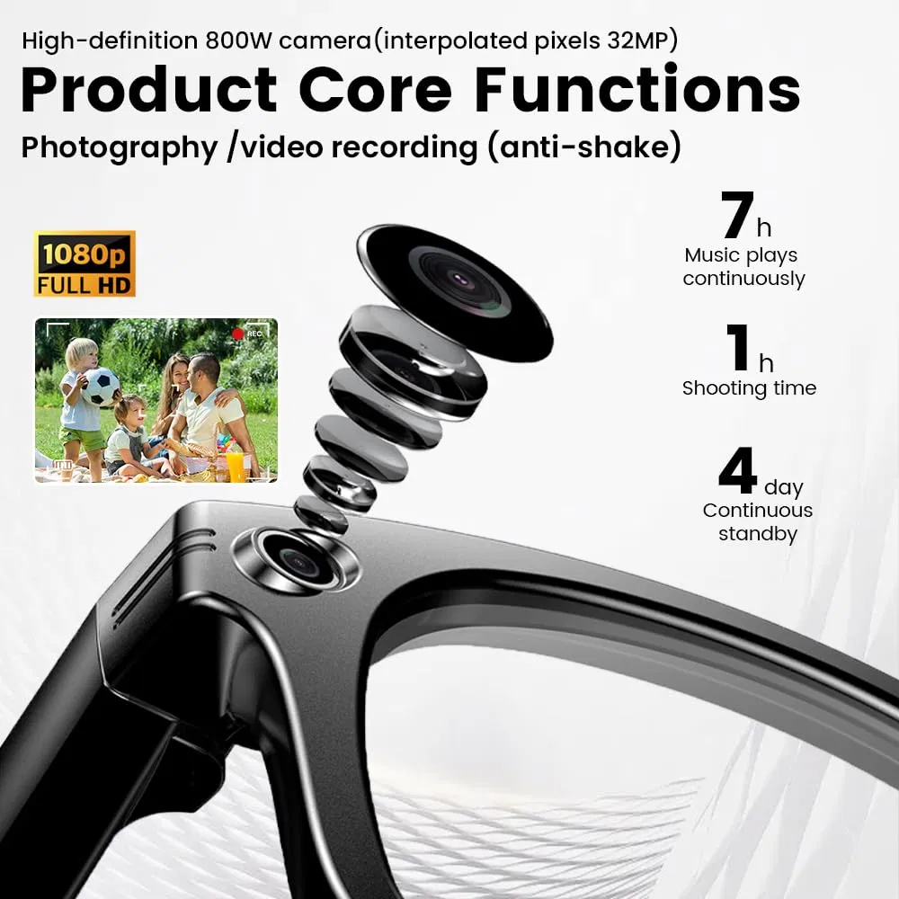 Умные очки-переводчик Smart Ai Bluetooth