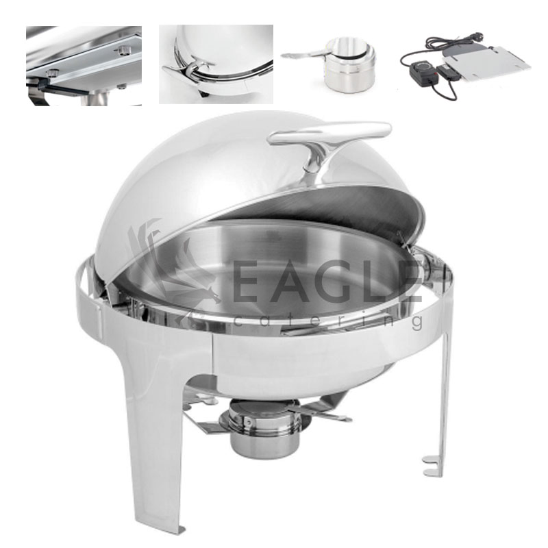 Hot Sell Obelong Roll Top Stainless Steel Chafing Dish