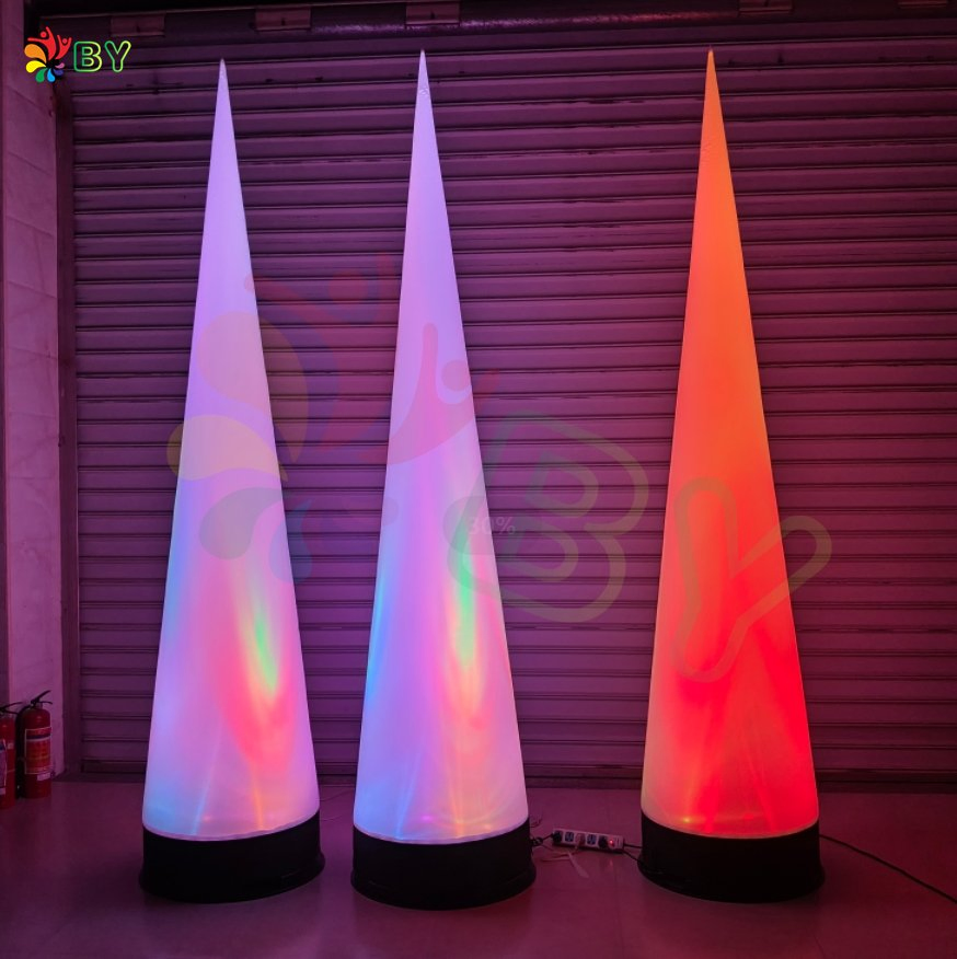2020 Hot Sale Lighting Inflatable Pylons, Inflatable Cylinder for Event Decoration