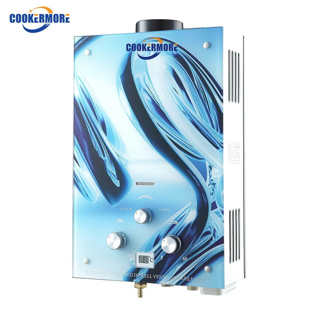 Hot Selling Colorful Indoor Connector Safety Propane Low Water Pressure Prices Gas Geyser Hot Water Heater for Shower