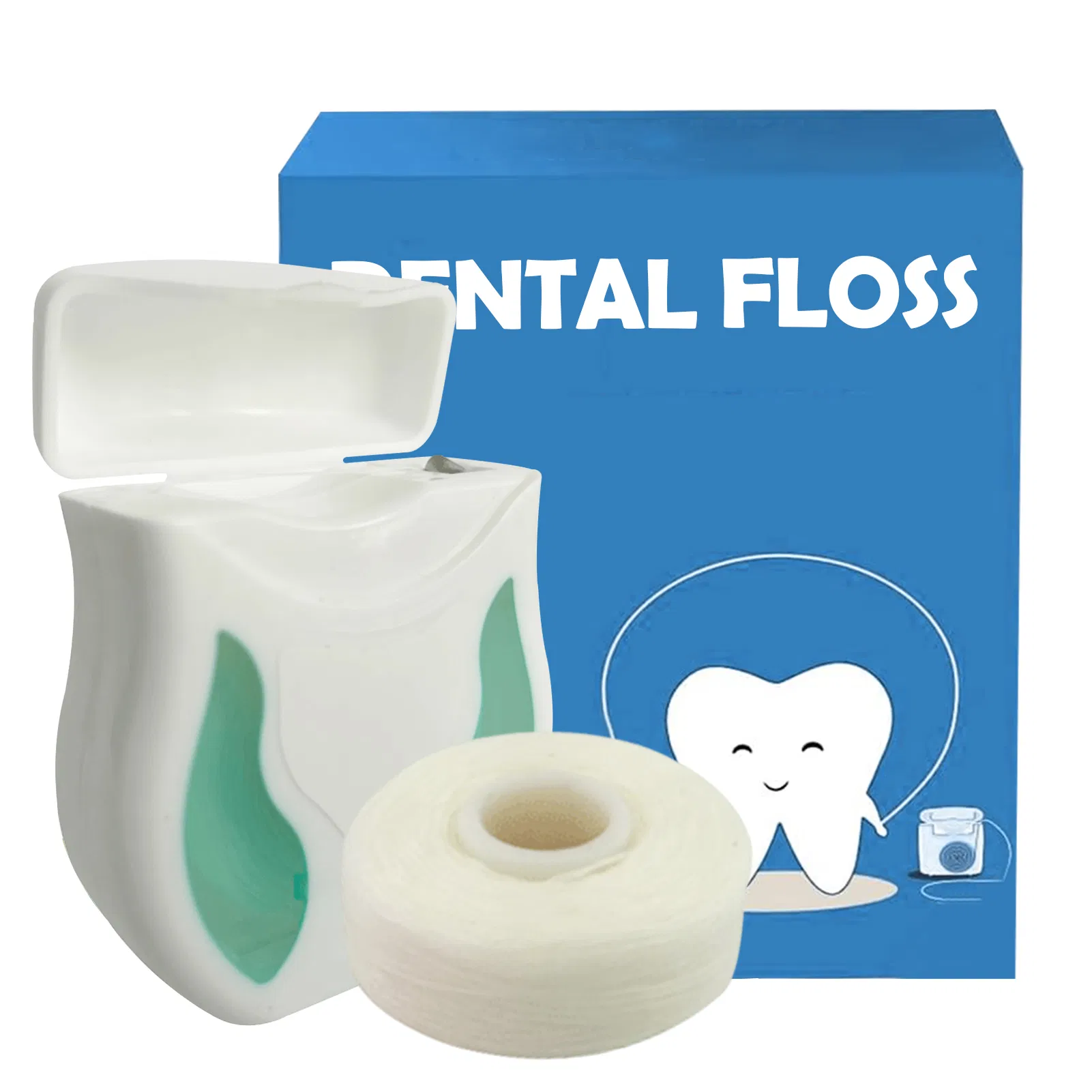 50 M Mint and Waxed Dental Floss Dental Floss Roll /FDA Approved with Customized Package