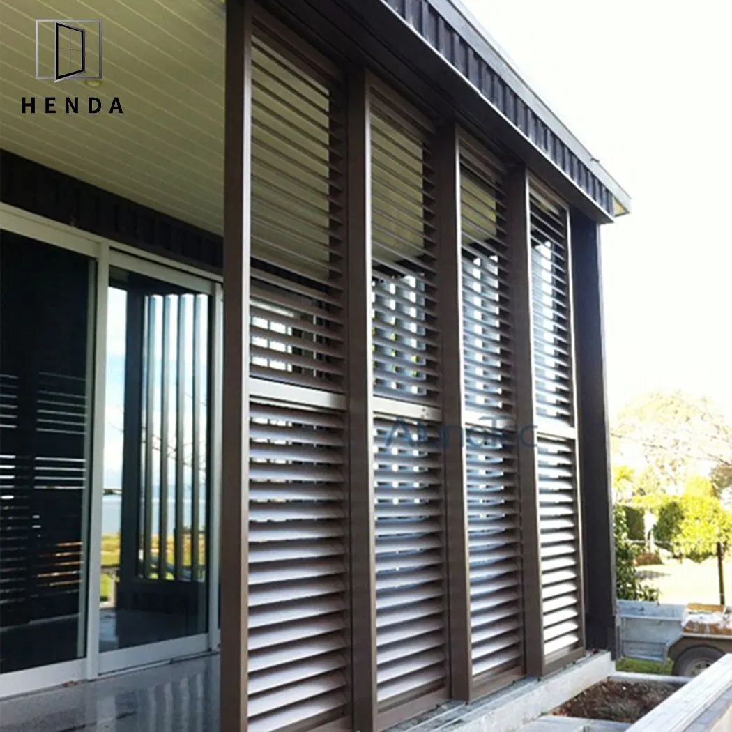 Wholesale Price Aluminium Louvers Blades Double Swing Door for House Building