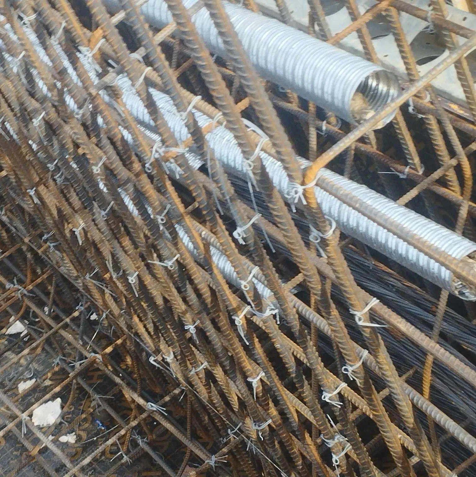 45mm Post Tension Prestressed Galvanized Steel Corrugated Pipe for Concrete Bridge