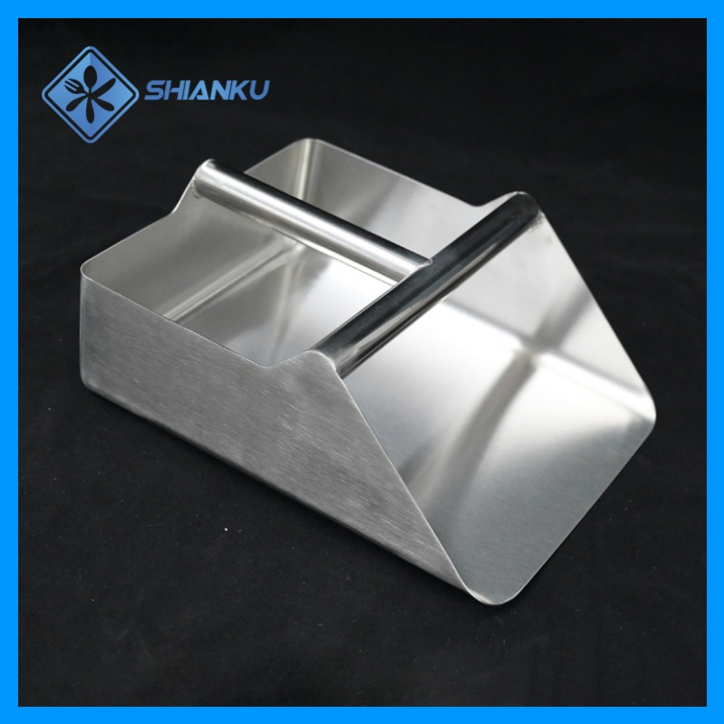 Food Grade 304 Stainless Steel Square Heavy Duty Metal Dustpan Quality Shovel