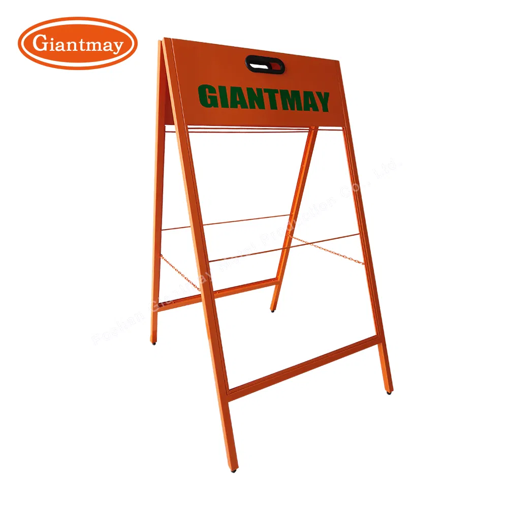 Metal Sign Advertising Board Chalkboard Double Sides Restaurant a-Frame Sidewalk Signage Display Stand for Shop
