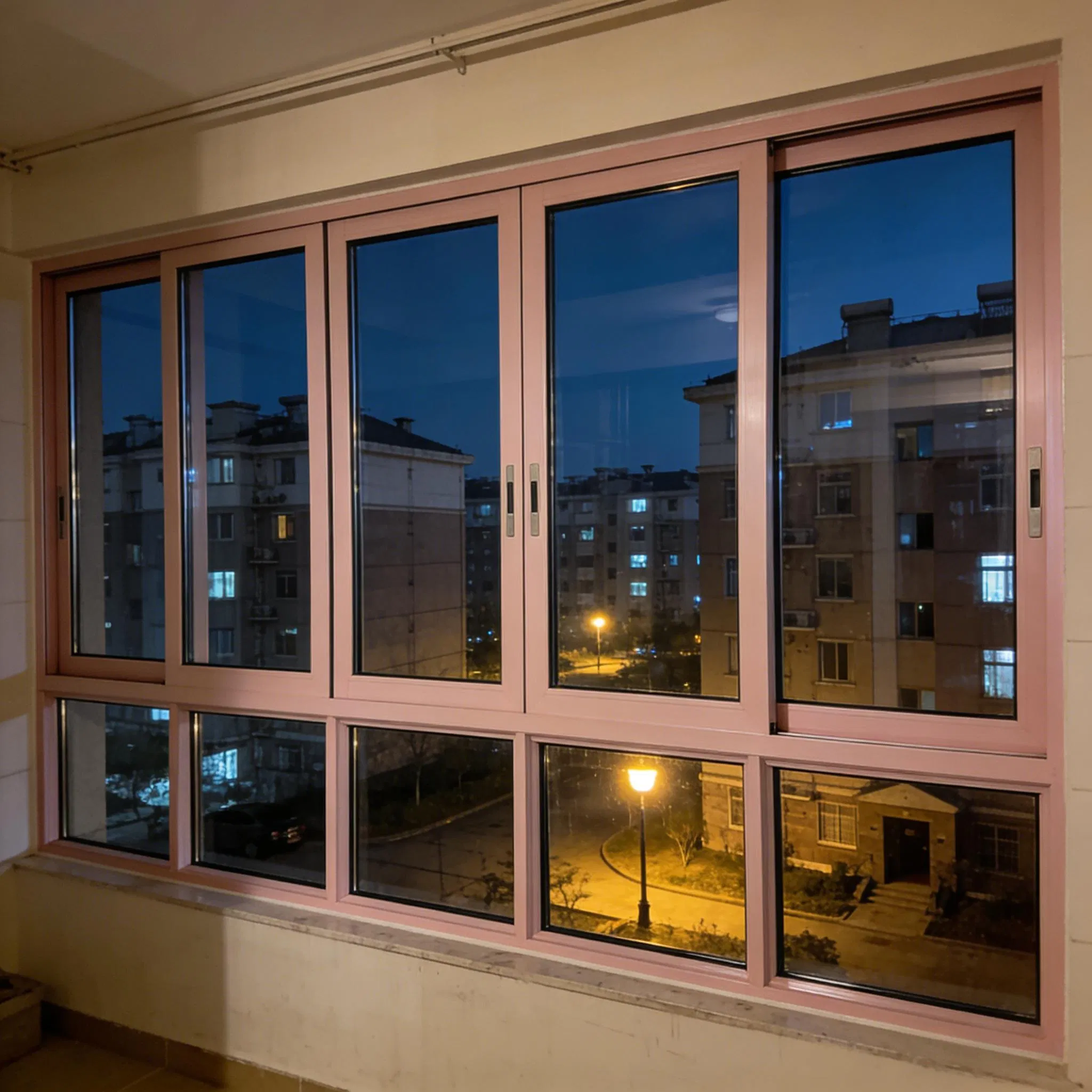 Sleek Powder Coated Sliding Window with 6061-T6 Aluminum Frame