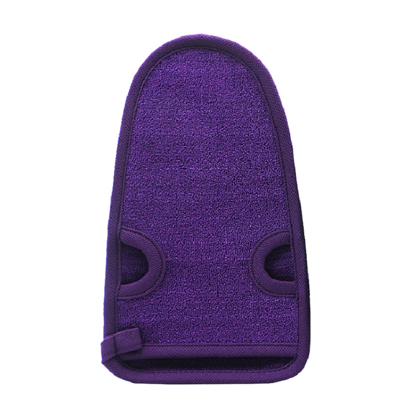 Premium Bamboo Exfoliating Glove with Embroidery Logo Skin Care Scrubber Glove