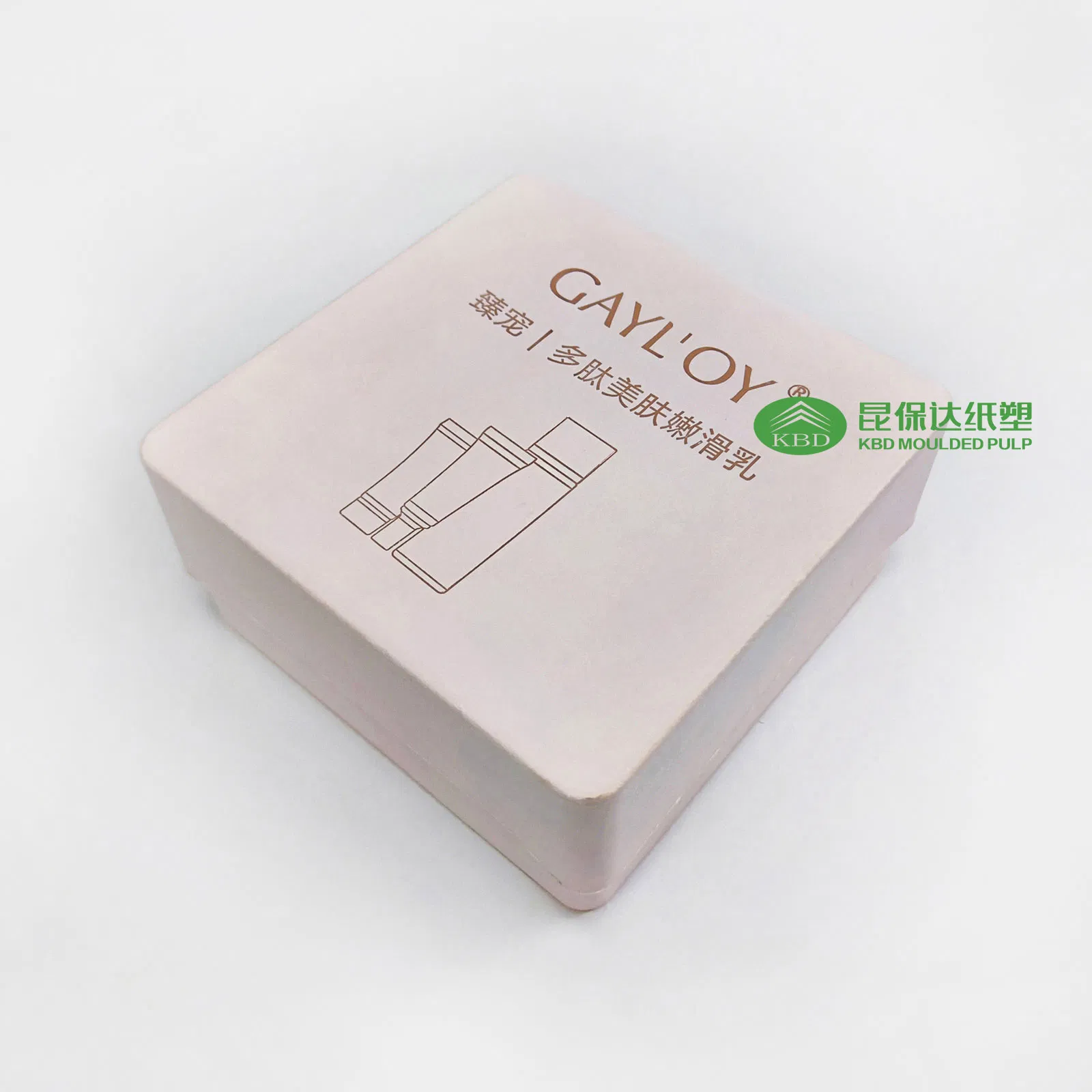 Kbd-Sustainable Pink Pulp Gift Box Set Featuring Hot-Stamped Design for Skincare