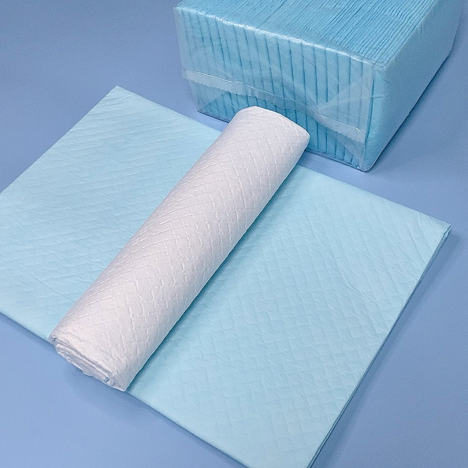 Customizable Disposable Waterproof PE Film Bed Sheet 60X60cm and 60X90cm Sizes Underpad