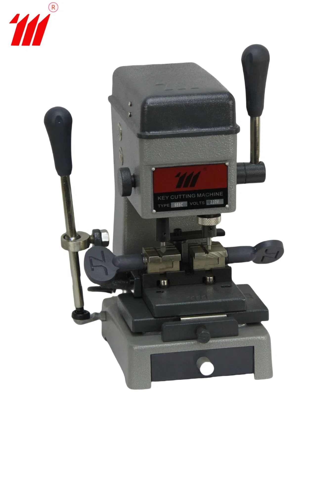 High-Quality Key Cutting Machine 110V/220V Key Duplicator Grey