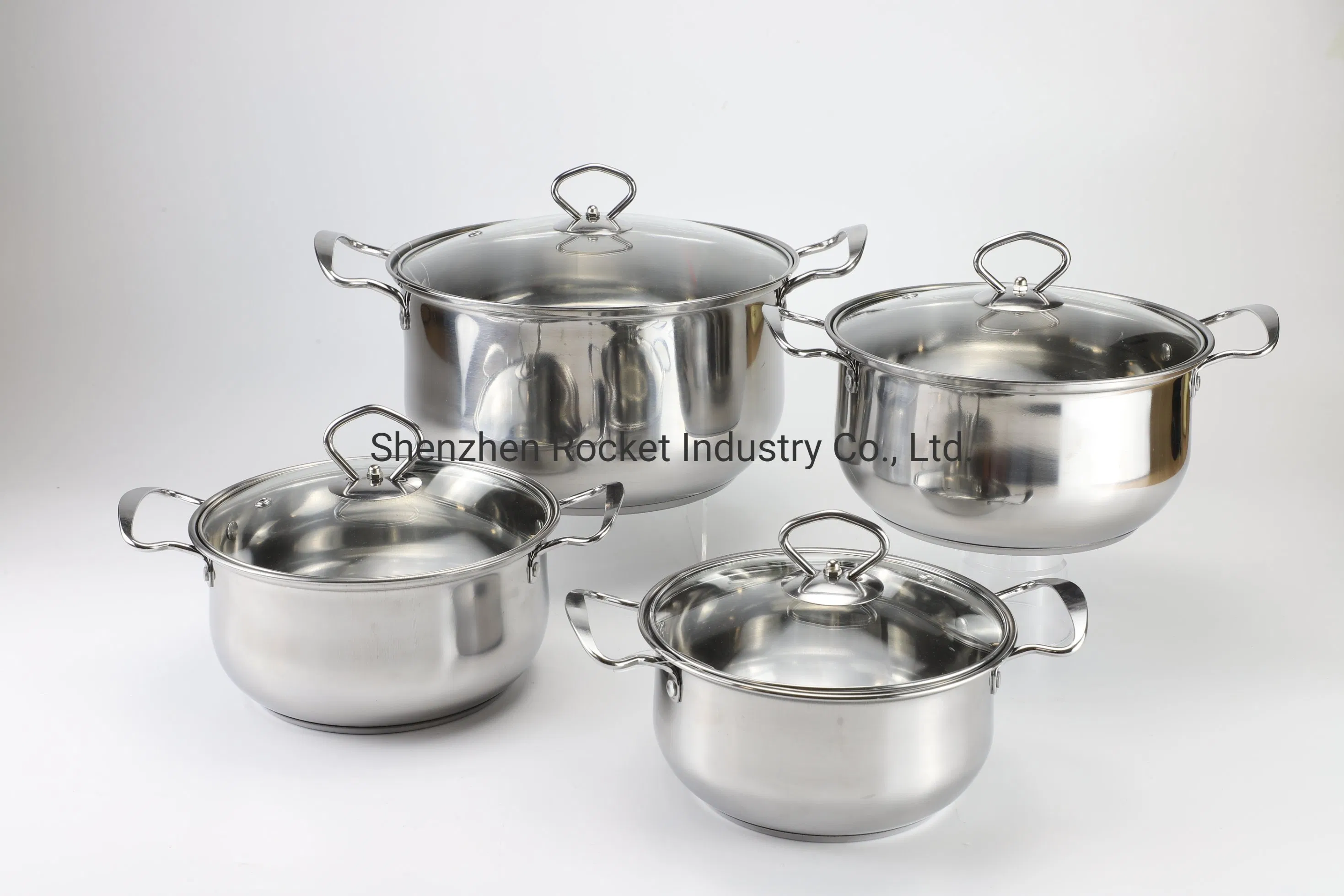 Wholesale Stock Pot Set Stainless Steel Casserole Hotpots Cooking Pots