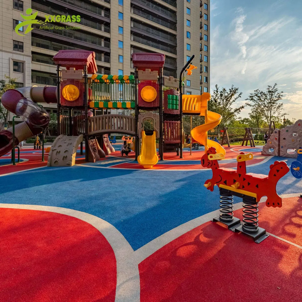 2-4mm Colored EPDM Rubber Particles Filling Recycled Tyre Rubber Granules