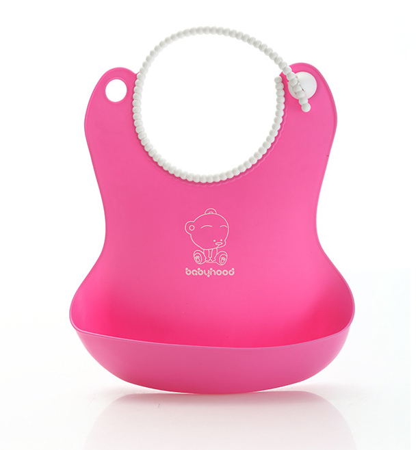 Adjustable Waterproof Silicone TPE Baby Bib Easy Wiped Clean Soft Bibs