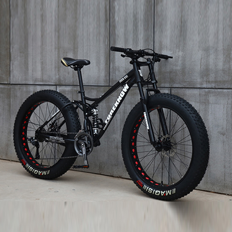 Велосипед горный 26 дюймов двухподвес фэтбайк желтый