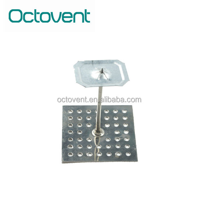 Perforated Base Insulation Pin Self Stick Pin to Stick Plastic for HVAC System