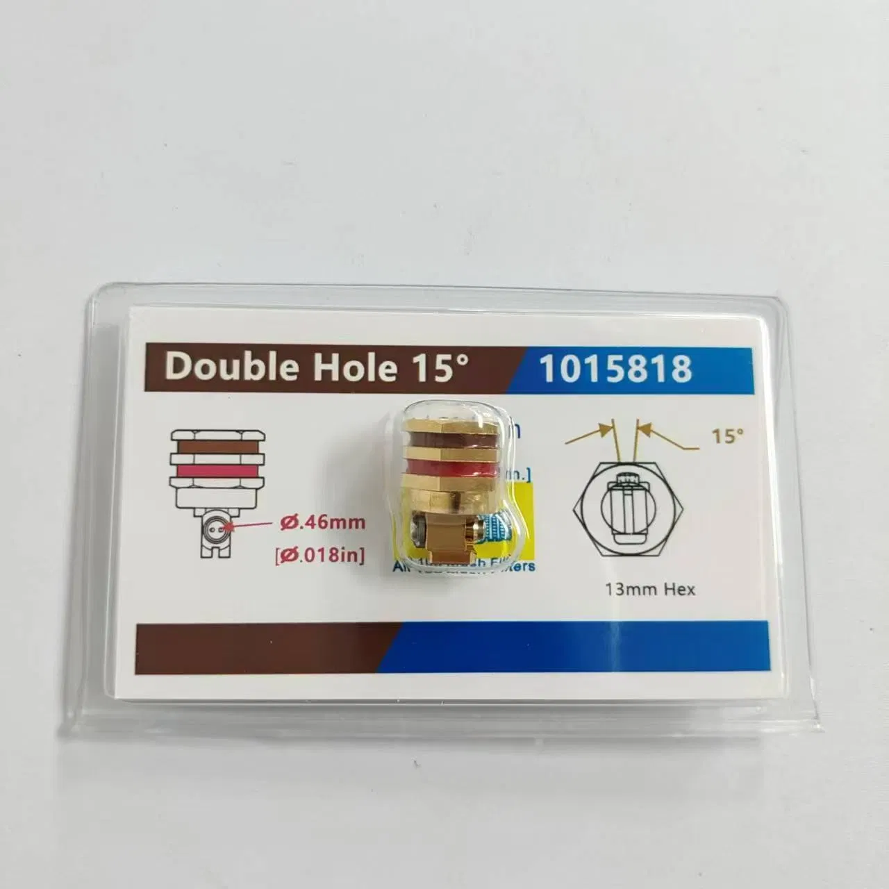 1015818 Precision Machined Hardware-Hot Melt Glue Gun 90 Degree Rotating Double Hole Nozzle Copper Heating Bag Carton Spraying