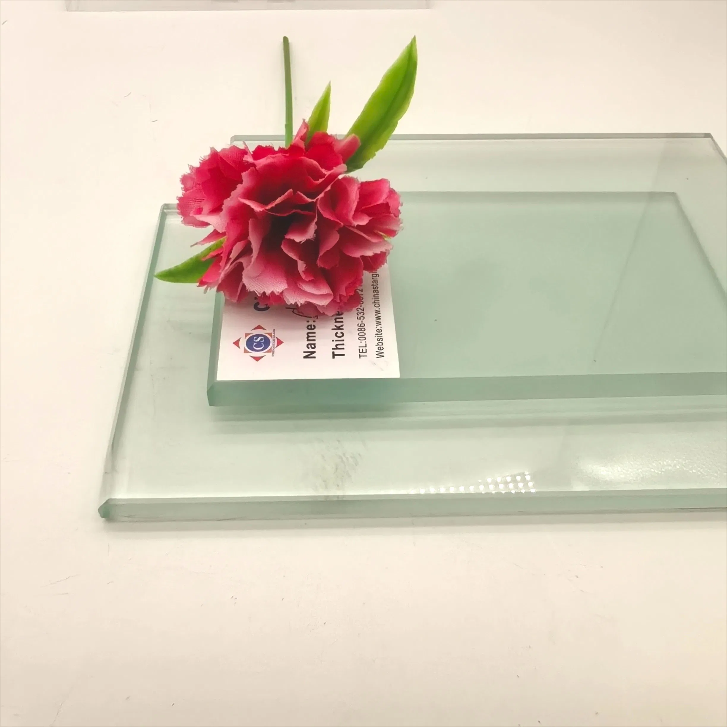 8mm Clear Acid Etched Glass for Interior Partitions/Office Enclosures